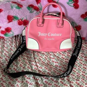 Juicy Couture Pink and White Satchel